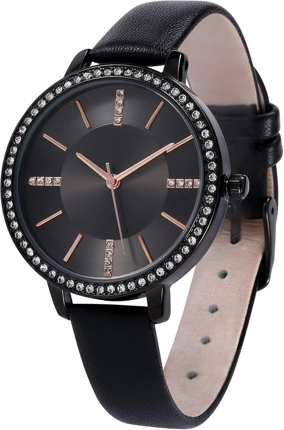 Women's Watches Leather Band Luxury Quartz Watches Waterproof Fashion Creative Wristwatch for Women Ladies