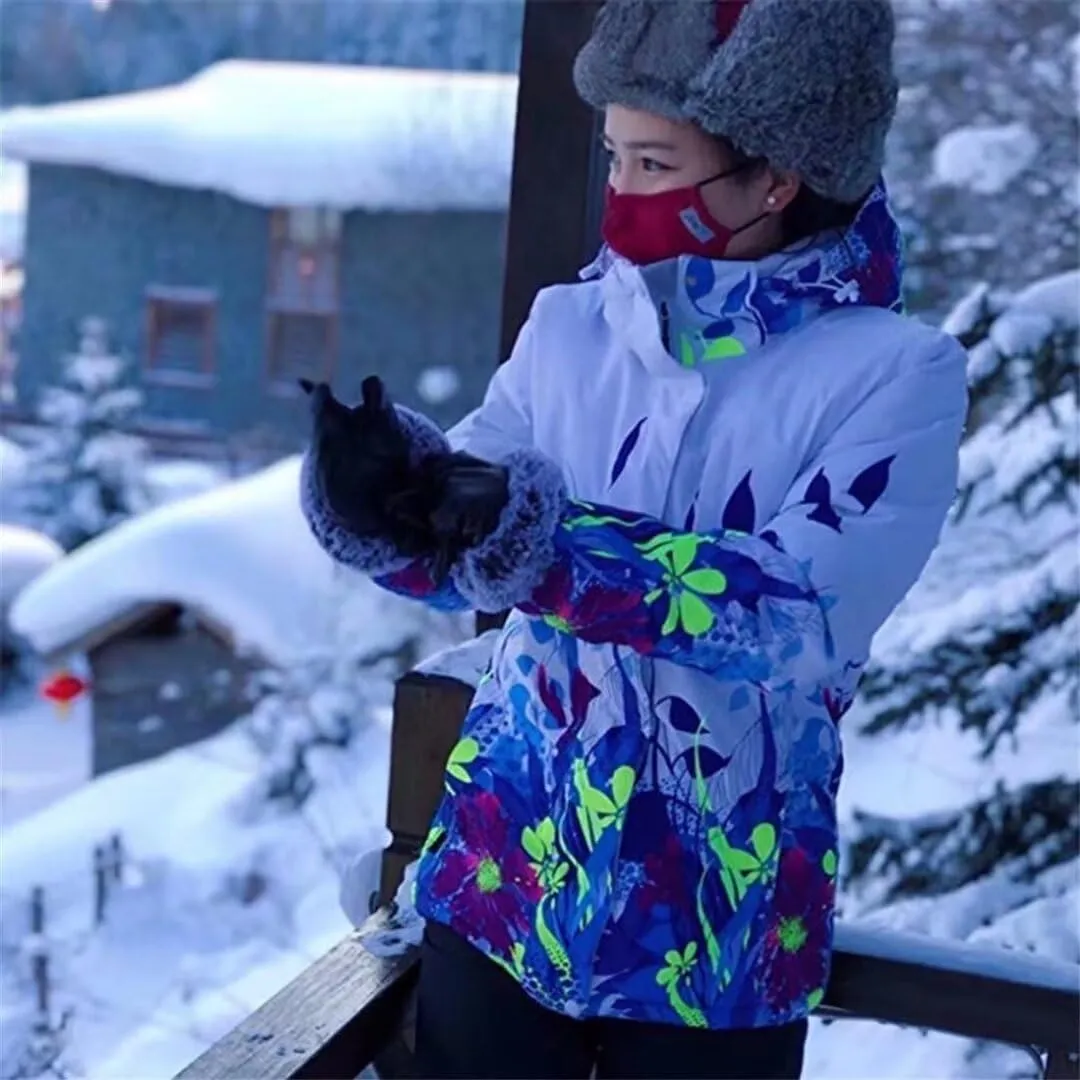 Women's Waterproof Ski Jacket Snowboard Mountain Coat Windproof Winter Warm Snow Rain Coat
