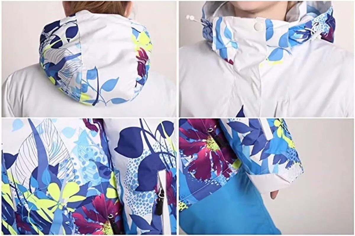 Women's Waterproof Ski Jacket Snowboard Mountain Coat Windproof Winter Warm Snow Rain Coat