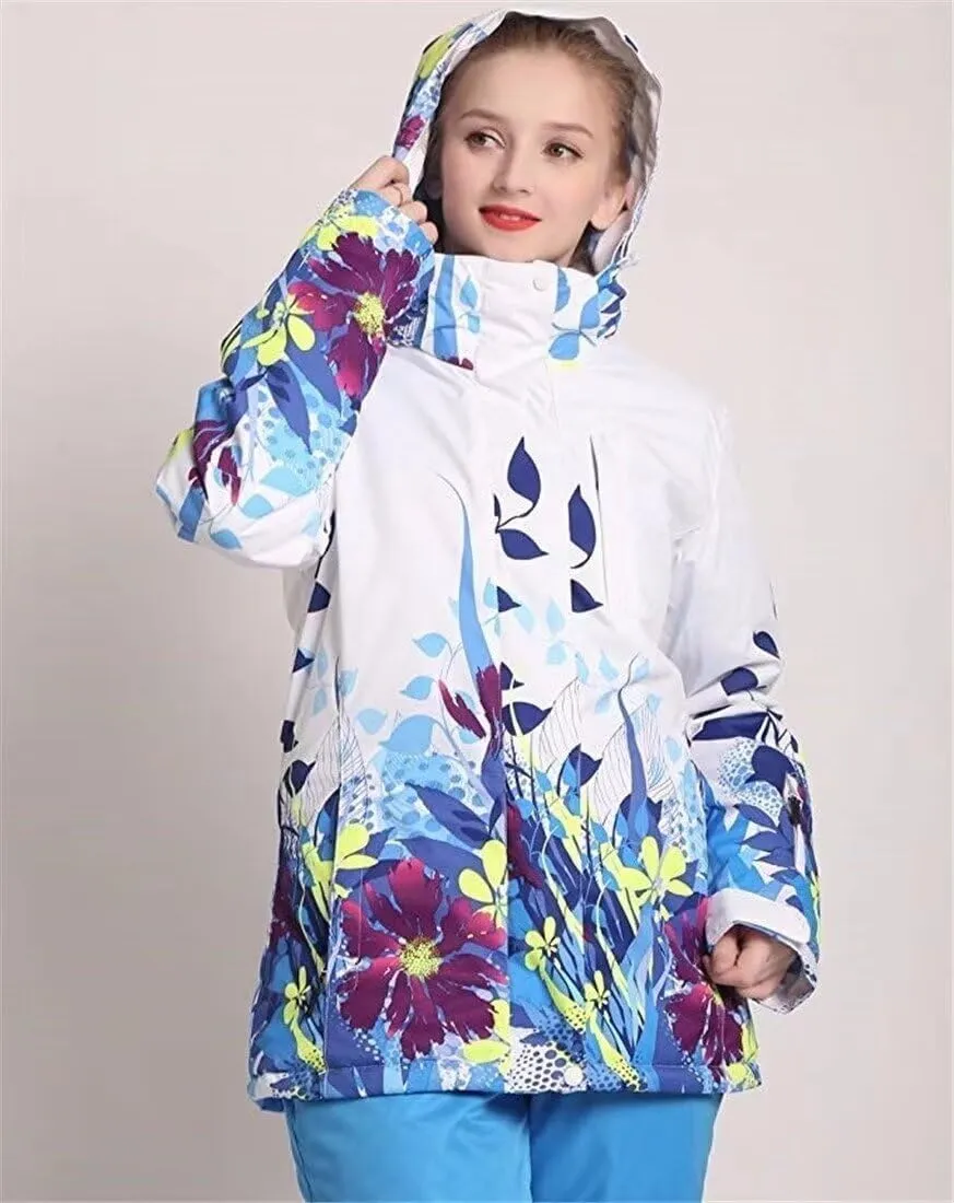 Women's Waterproof Ski Jacket Snowboard Mountain Coat Windproof Winter Warm Snow Rain Coat