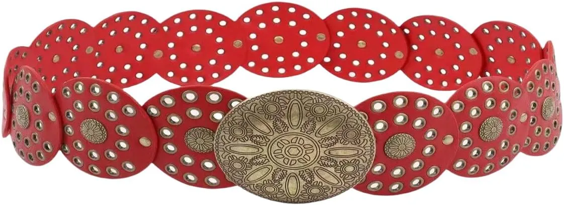 Womens Western Belt,Metal Disc Belt,Vitnge y2k Belt, Country Belts Used in Western Skirts for Women