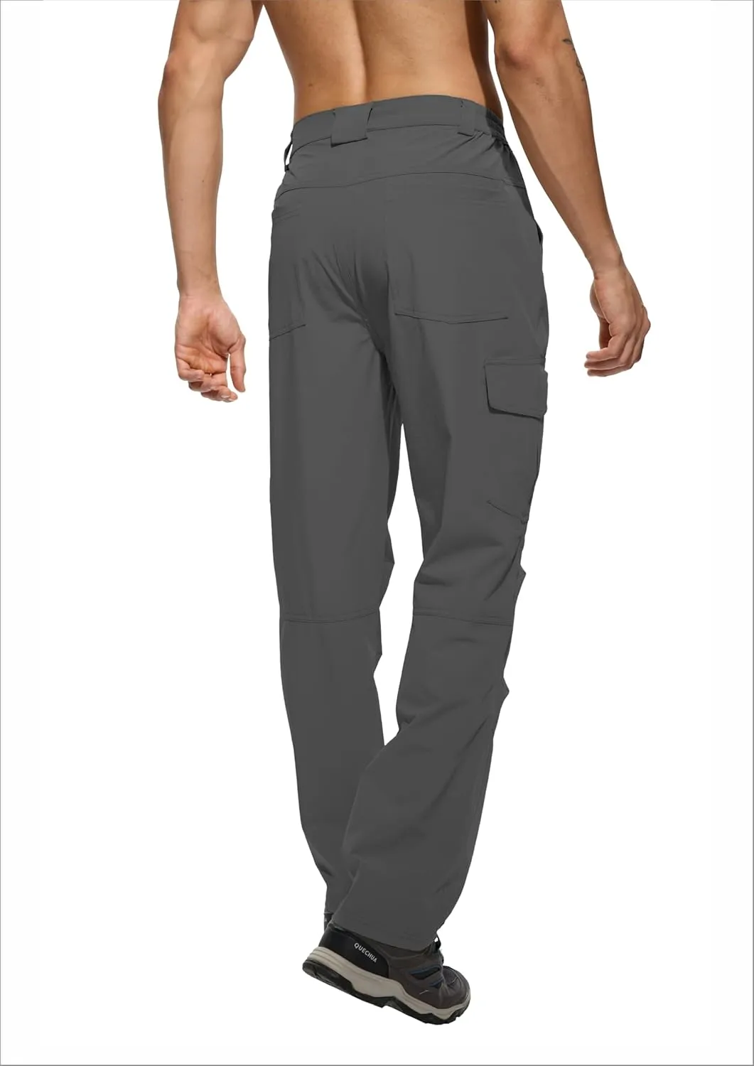 Work Pants for Men Waterproof Lightweight Quick Dry Travel Fishing Camping Men Hiking Cargo Pants Outdoor 6 Pockets