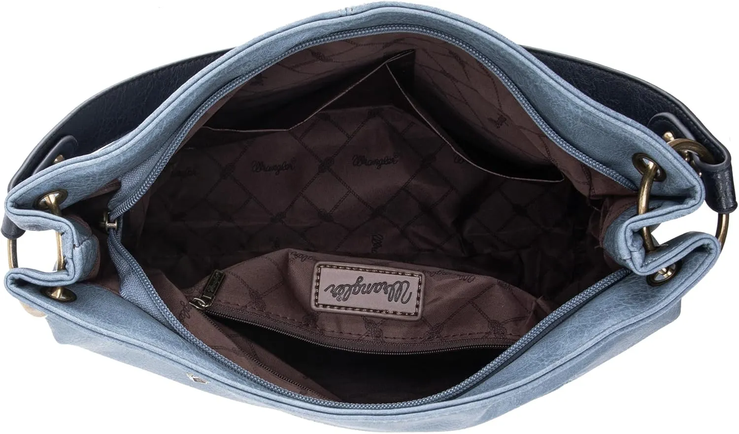 Wrangler Hobo Bags for Women Vegan Leather Top Handle Shoulder Purses and Handbags