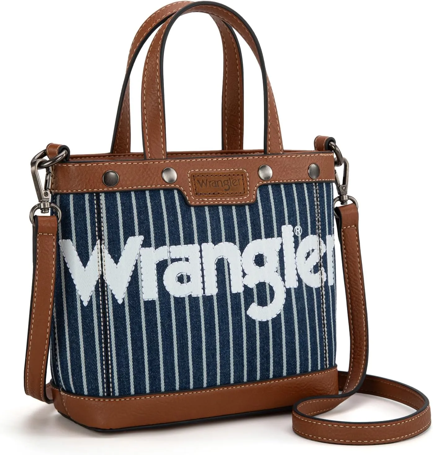 Wrangler Tote Bag for Women Vintage Top Handle Handbags and Shoulder Bag