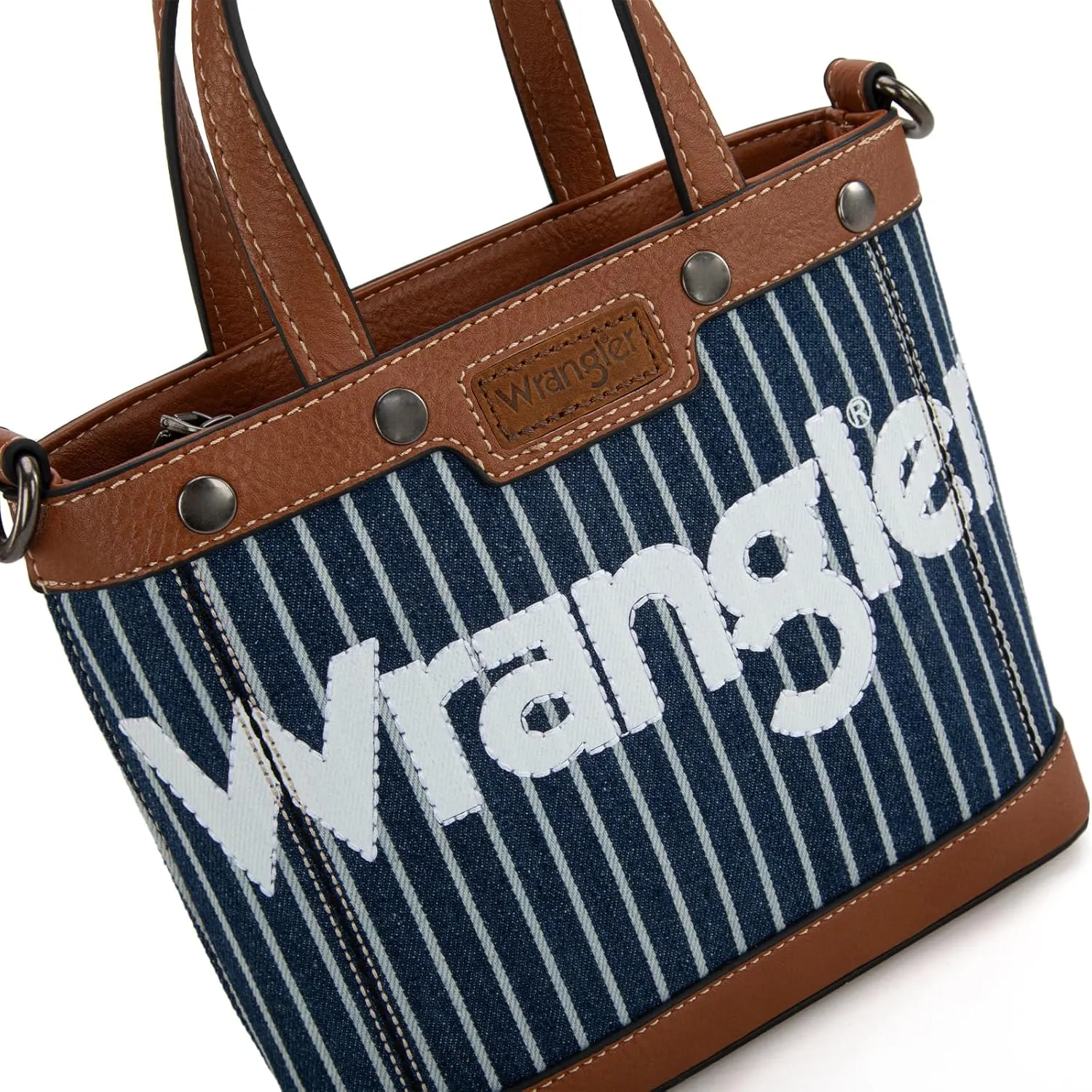 Wrangler Tote Bag for Women Vintage Top Handle Handbags and Shoulder Bag