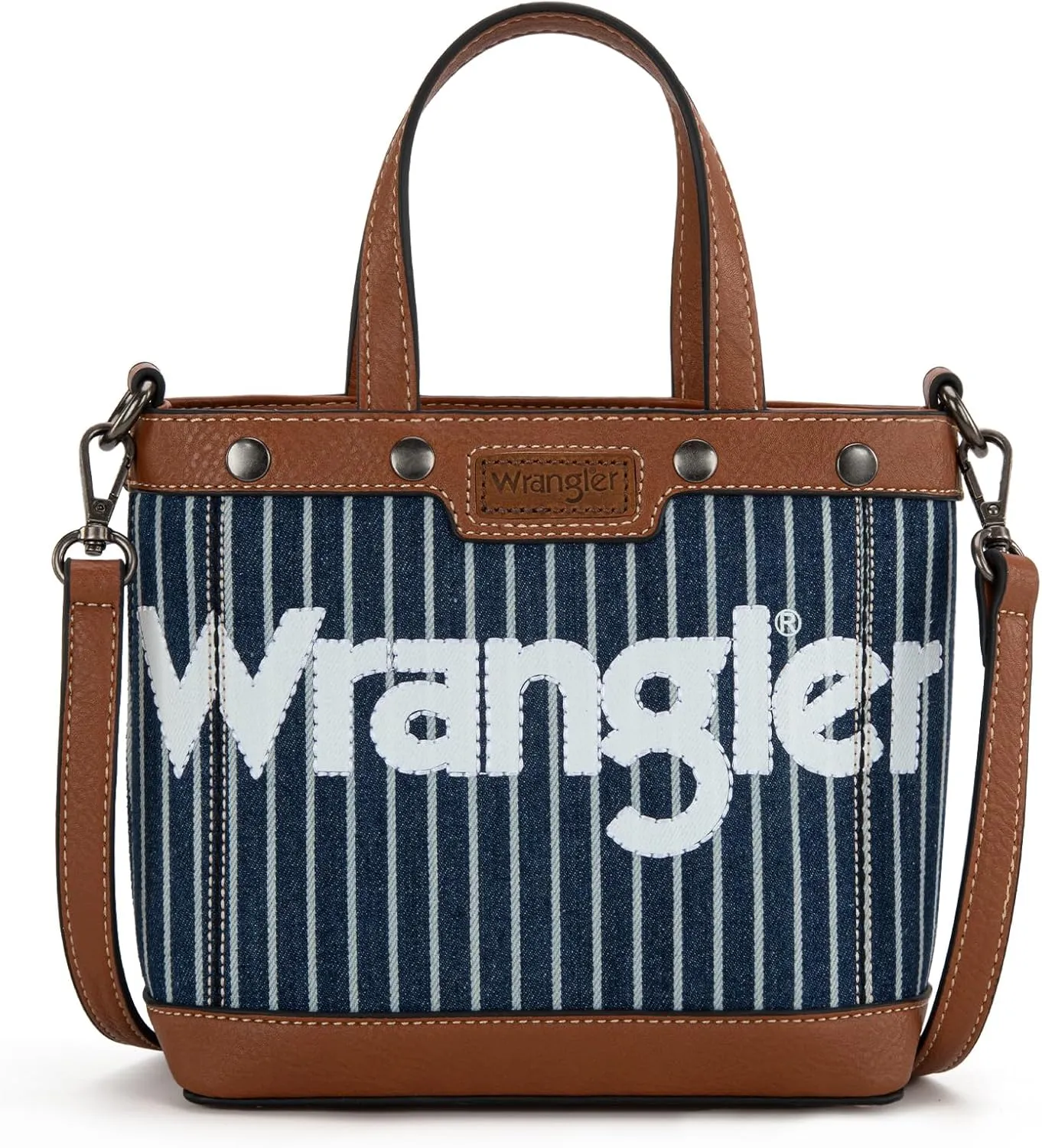 Wrangler Tote Bag for Women Vintage Top Handle Handbags and Shoulder Bag