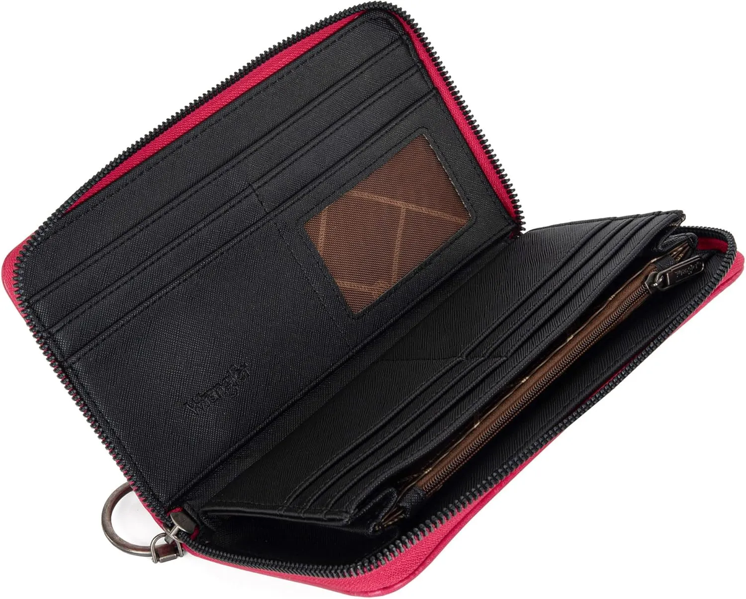 Wrangler Women's Wallets Wristlet Credit Card Wallet Large Capacity Wallet Women RFID Blocking Wallet Woman Pink Wallet Designer Wallets for Women