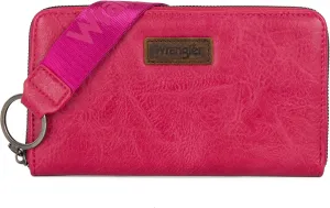 Wrangler Women's Wallets Wristlet Credit Card Wallet Large Capacity Wallet Women RFID Blocking Wallet Woman Pink Wallet Designer Wallets for Women