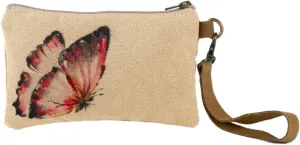 Wristlet Wallets for Women - 4.7" x 8" Handcrafted Womens Wallet, 100% Cotton Canvas with Leather Strap