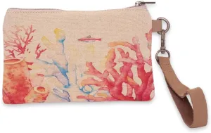 Wristlet Wallets for Women - 4.7" x 8" Handcrafted Womens Wallet, 100% Cotton Canvas with Leather Strap