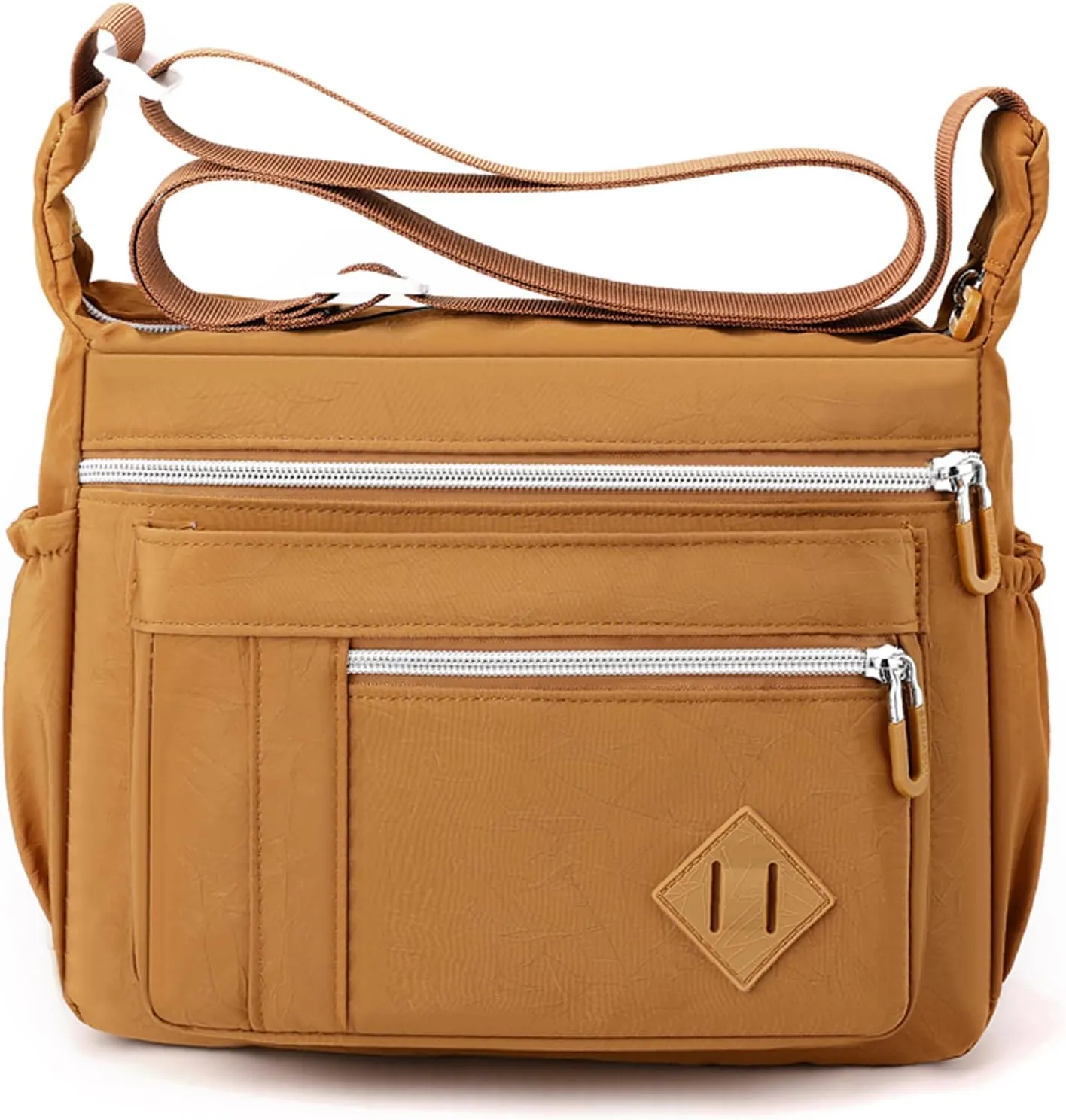 Wxnow Multi Pocket Shoulder Bag Crossbody Bag for Women Travel Purse Work Bag
