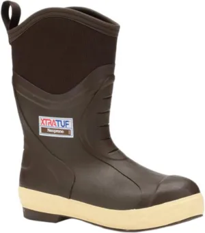 XTRATUF Elite Series 12" Neoprene Insulated Men’s Fishing Boots, Chocolate & Tan , 11 , (22612)