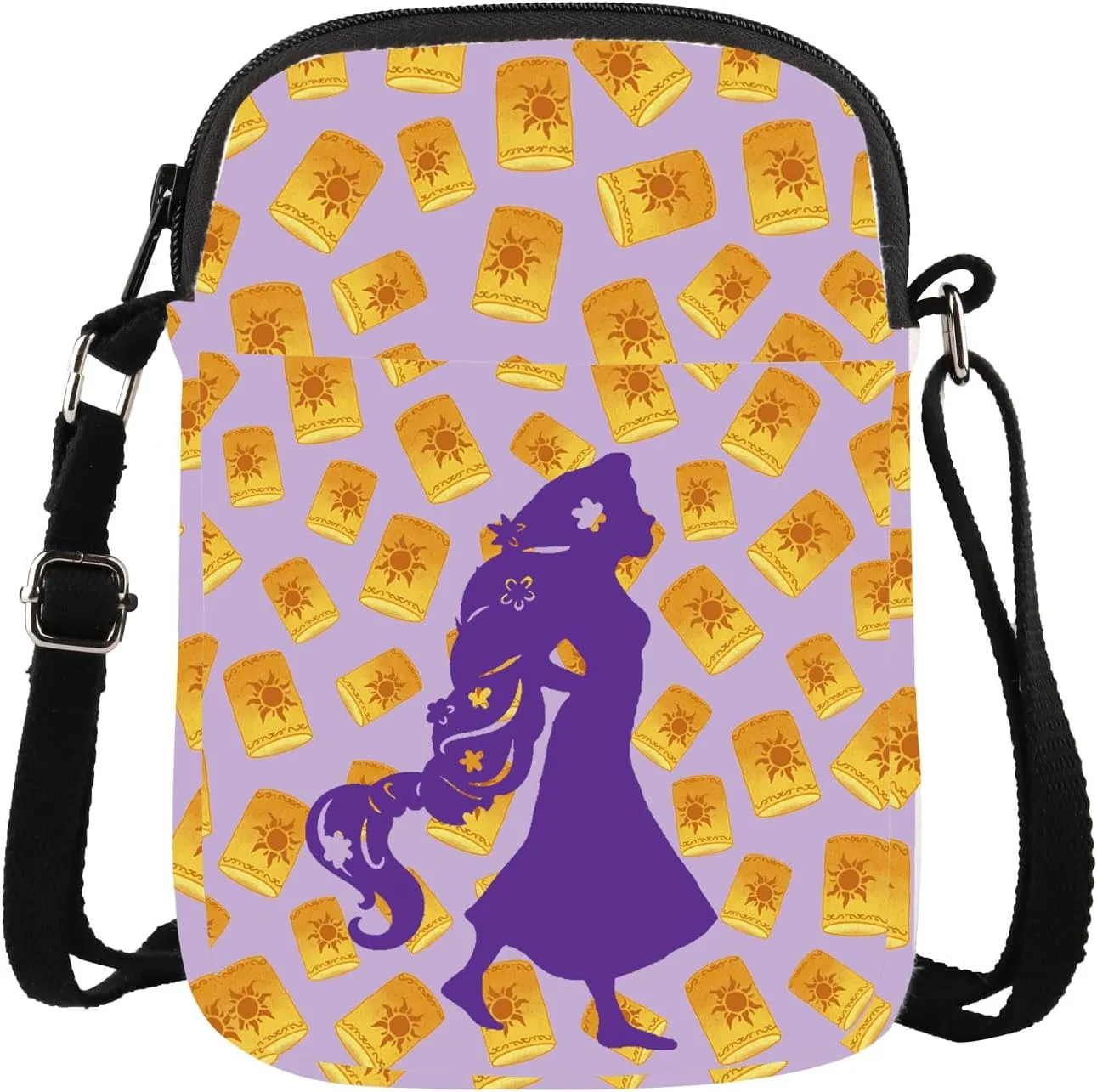 XYANFA Long Hair Movie Crossbody Bag Themed Gift Cartoon Movie Lover Gift Sun Shoulder Bag