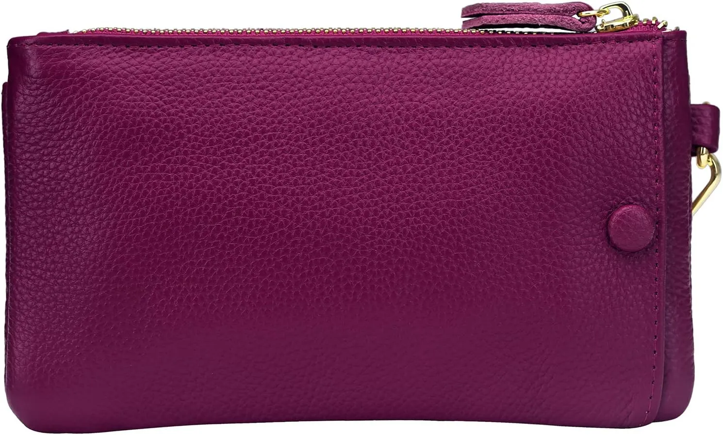 YALUXE Women's Genuine Leather Wristlet Handbags Envelope Style Cell Phone Purse Card Holder Clutch Wallet