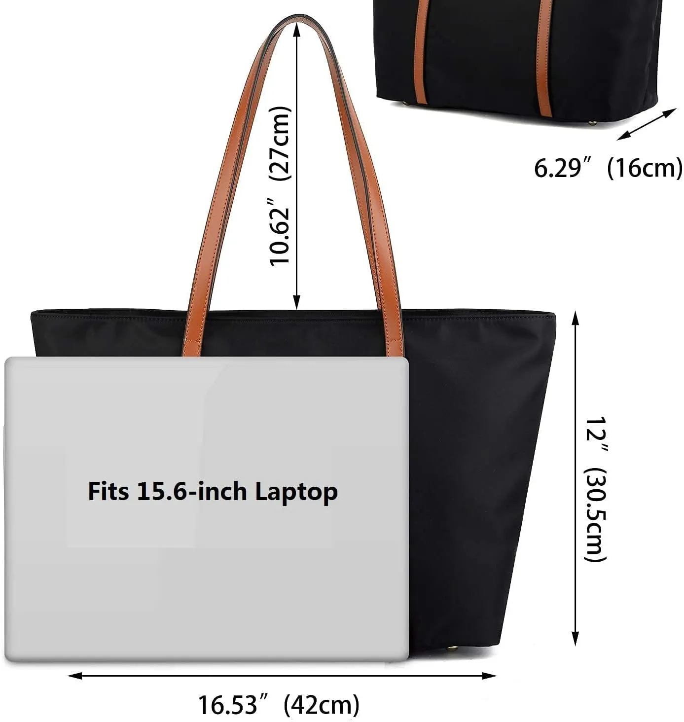 YALUXE Women's Nylon Tote Bags Large Capacity Shoulder Bags Work Handbags Purses