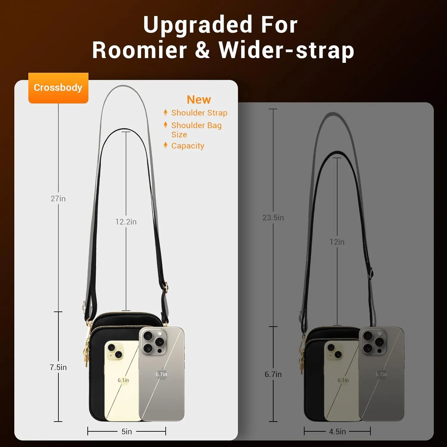 YINHEXI Small Crossbody Bags for Women, Mini Cell Phone Wallet Purse, Shoulder Bag for Women and Men