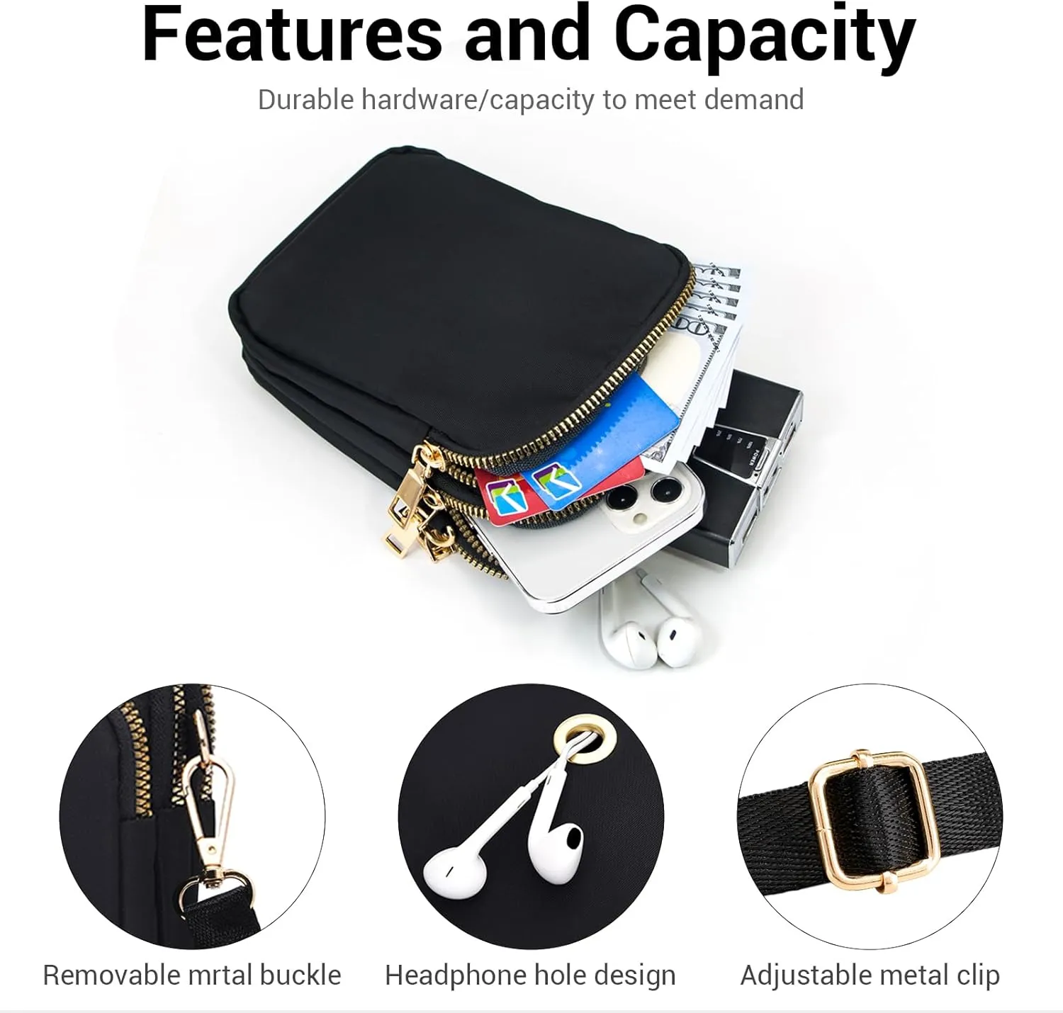 YINHEXI Small Crossbody Bags for Women, Mini Cell Phone Wallet Purse, Shoulder Bag for Women and Men