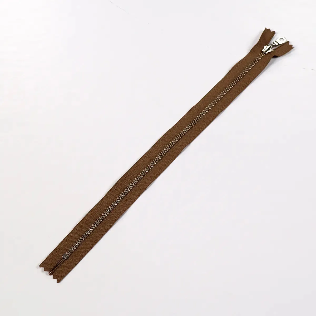 YKK 4.5 Nickel Bag Zipper with Donut Pull 12 Inch