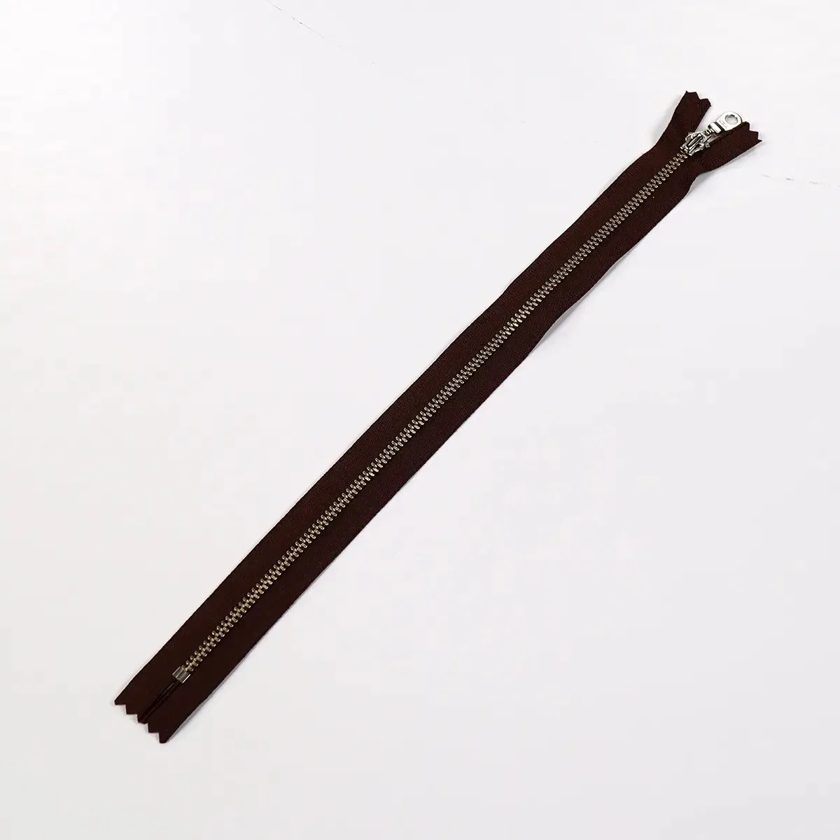 YKK 4.5 Nickel Bag Zipper with Donut Pull 12 Inch