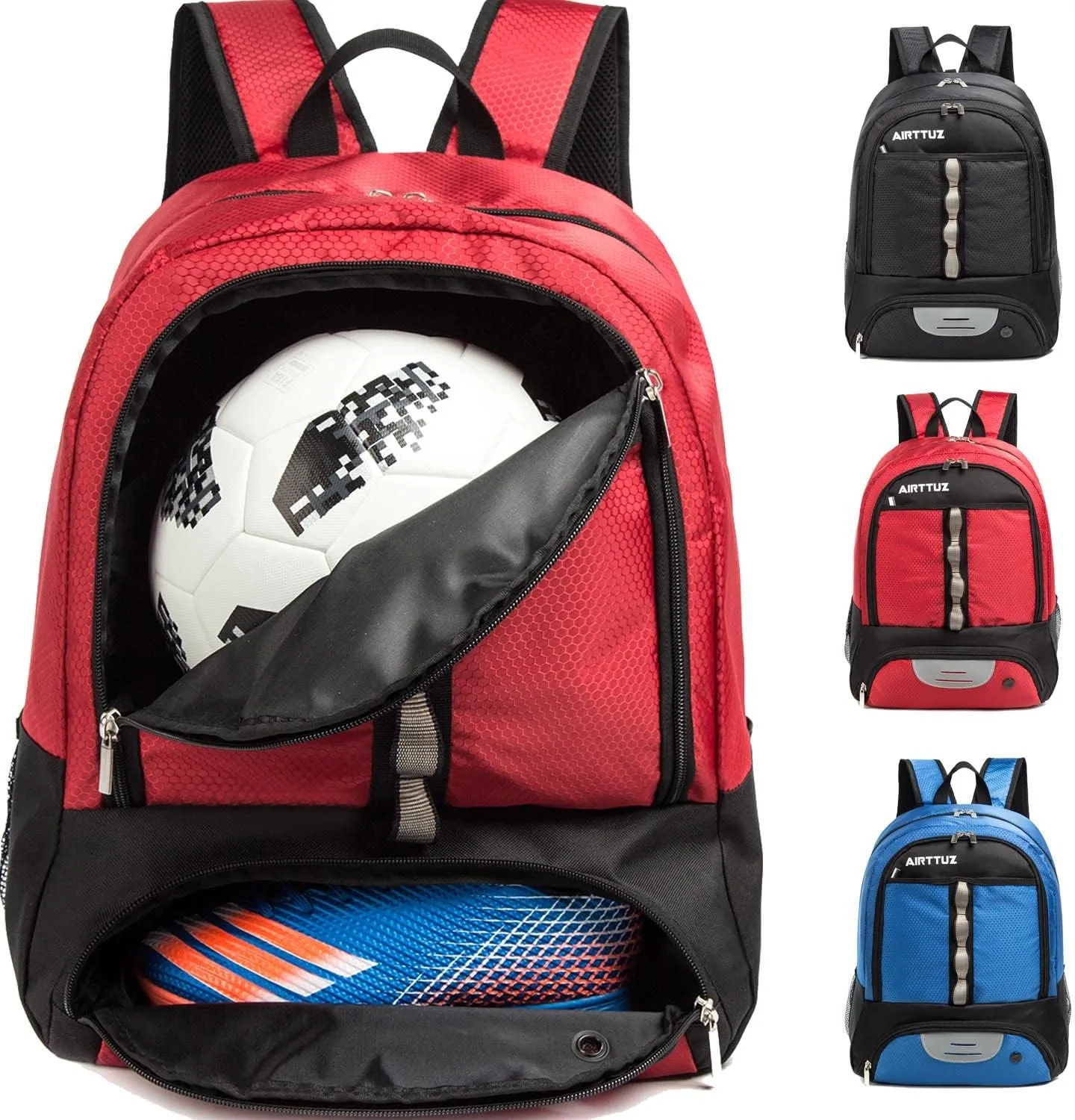 Youth Soccer Bag Outdoor Sport Backpack for Soccer, Basketball,Volleyball with Shoes and Ball Compartment.