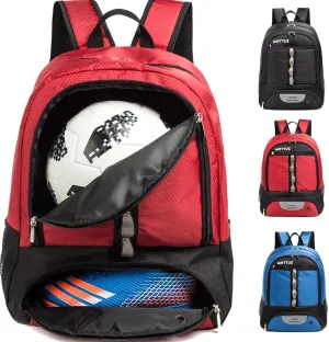 Youth Soccer Bag Outdoor Sport Backpack for Soccer, Basketball,Volleyball with Shoes and Ball Compartment.