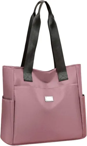 Zcjeaneviln Bag Waterproof Crossbody, Large Capacity Water Repellent Multi Pocket Nylon Shoulder Bag for Women