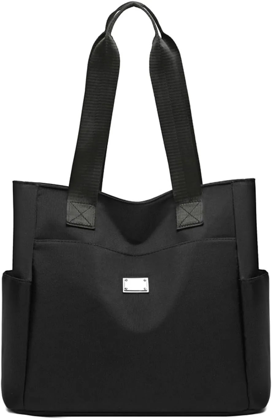 Zcjeaneviln Bag Waterproof, Large Capacity Water Repellent Multi Pocket Oxford Cloth Shoulder Bag, for Commuting, Travel