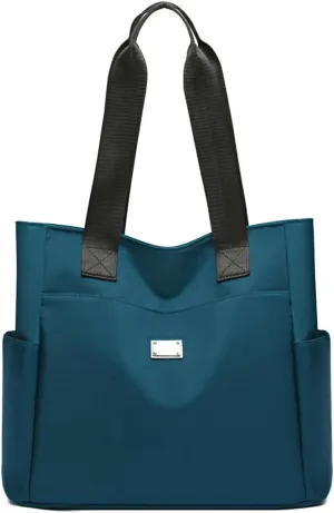 Zcjeaneviln Bag Waterproof, Large Capacity Water Repellent Multi Pocket Oxford Cloth Shoulder Bag, for Commuting, Travel