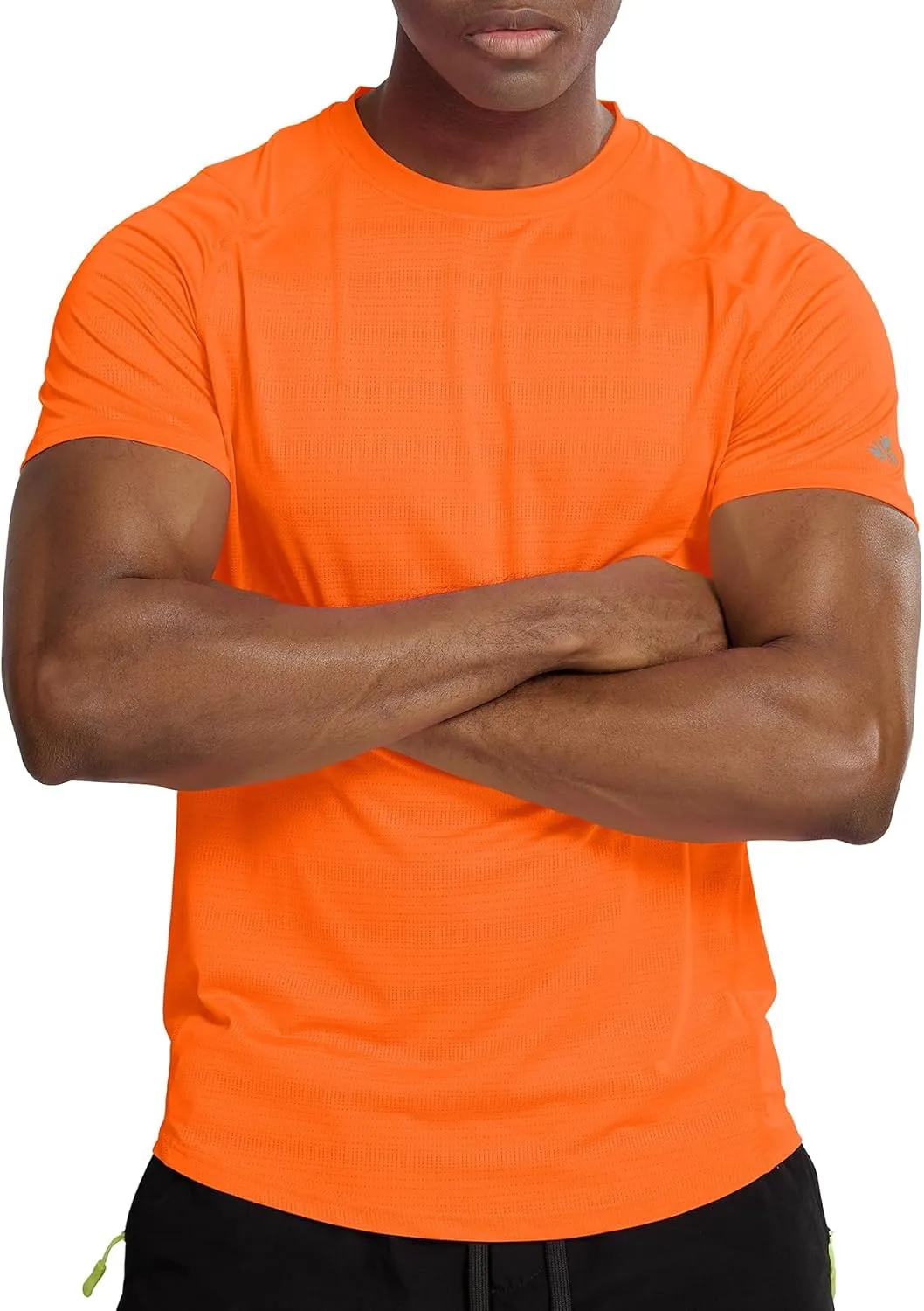 Zengjo Mens Workout Shirts Quick Dry Short Sleeve Athletic Running Gym T Shirt
