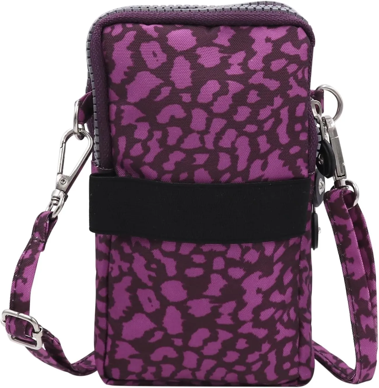 ZGMYC 3-Layers Cellphone Pouch Wristlet Purse Waterproof Sports Armband Shoulder Bag Wallet