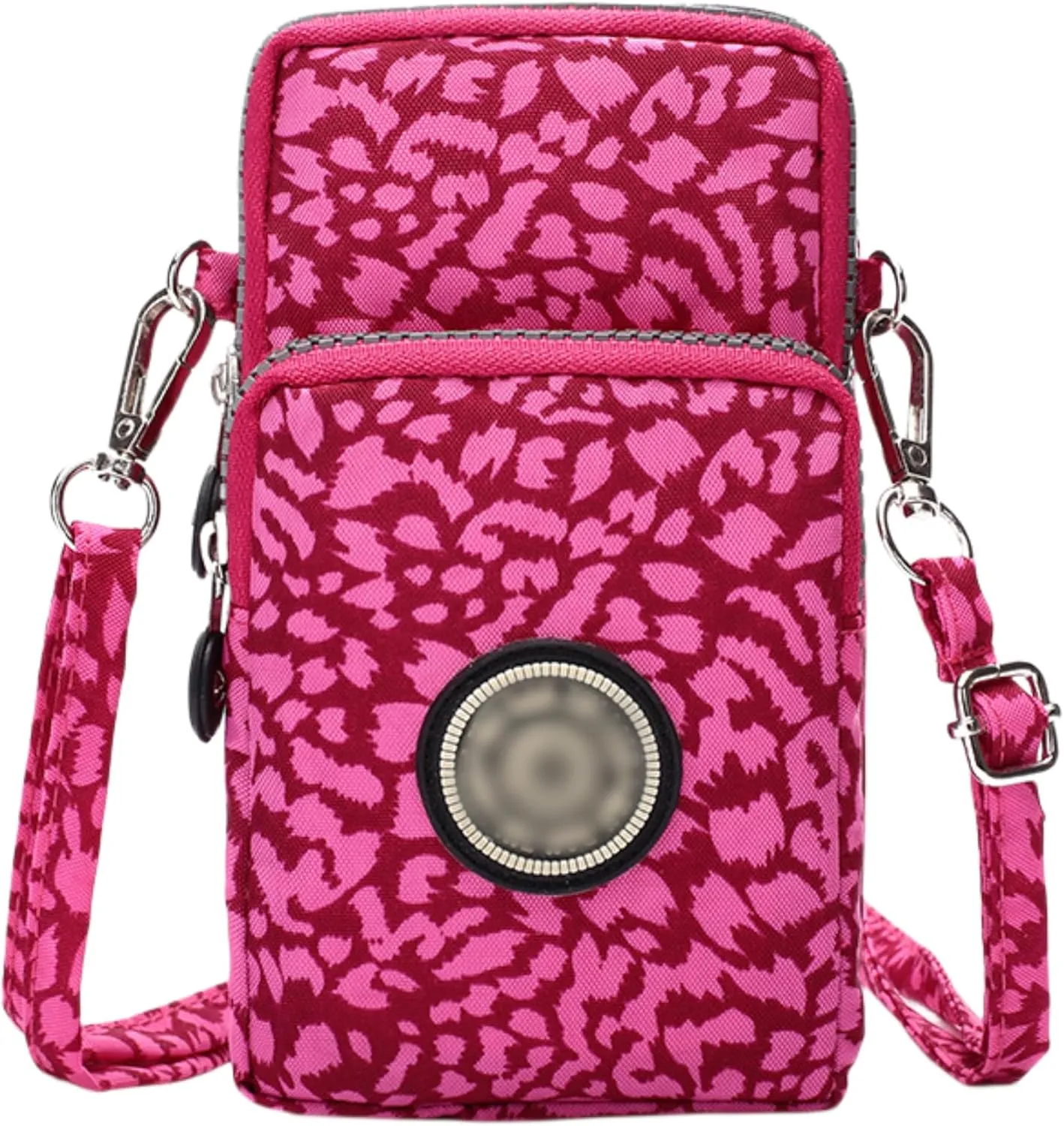 ZGMYC 3-Layers Cellphone Pouch Wristlet Purse Waterproof Sports Armband Shoulder Bag Wallet