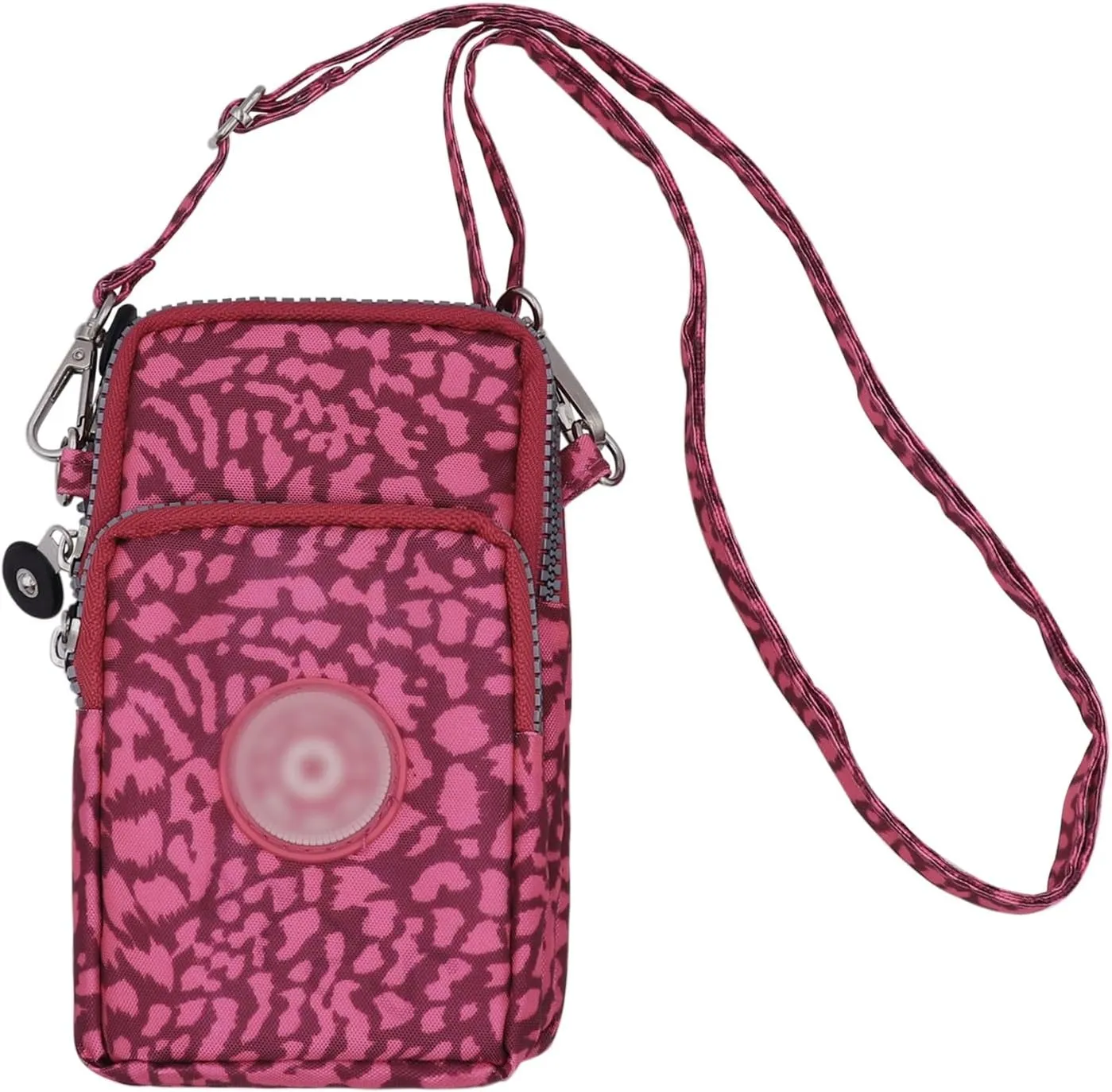ZGMYC 3-Layers Cellphone Pouch Wristlet Purse Waterproof Sports Armband Shoulder Bag Wallet