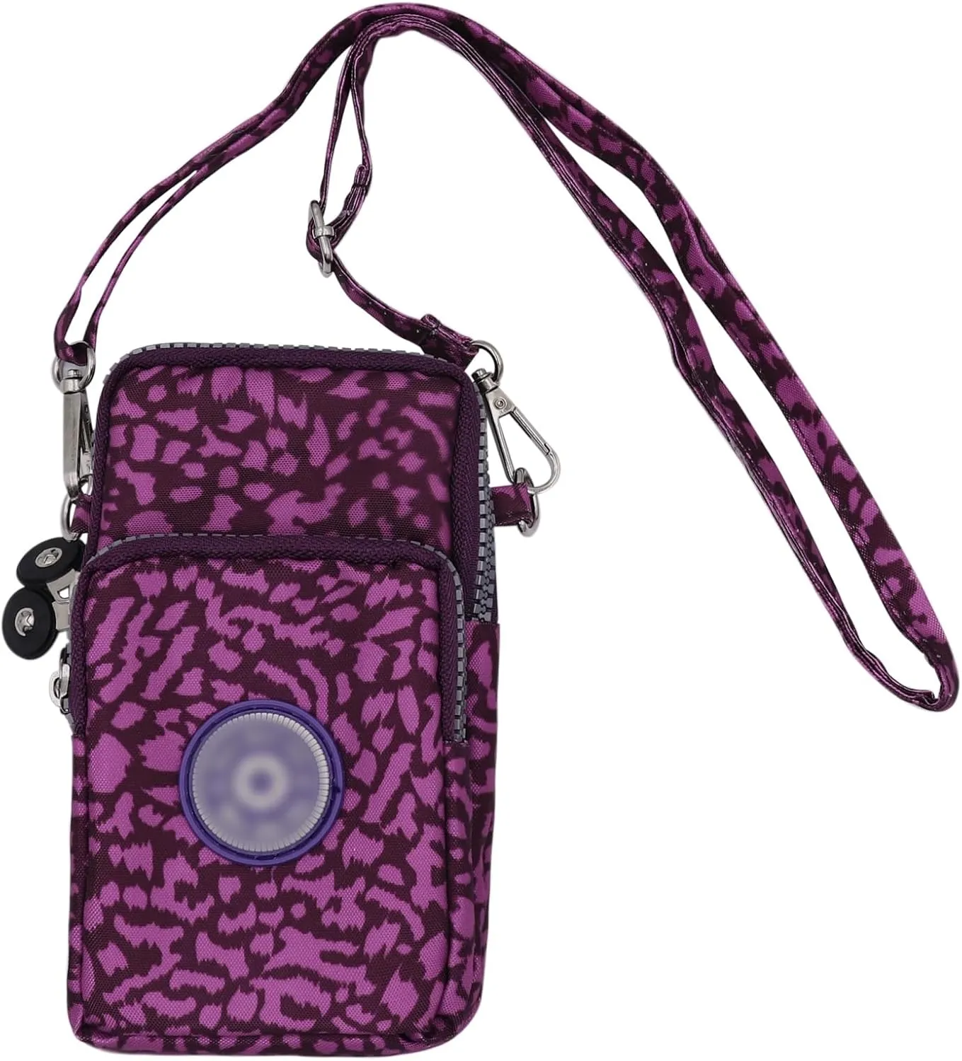 ZGMYC 3-Layers Cellphone Pouch Wristlet Purse Waterproof Sports Armband Shoulder Bag Wallet