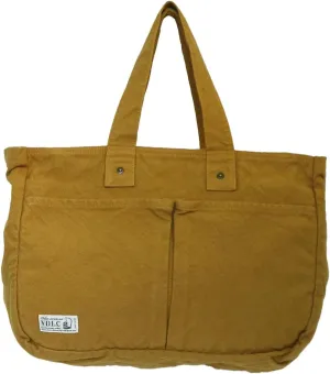 ZIP BOX Tote Bag Cotton100% Canvas Zipper Fastener japan Washable Outer Pocket Sholder hand Bag (VC-24)