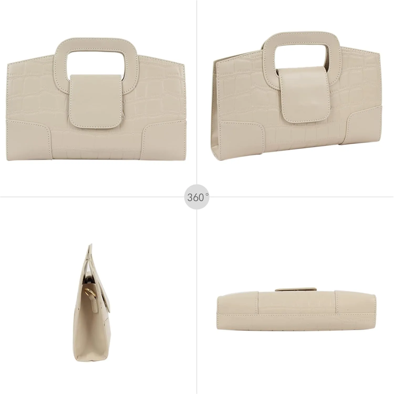 ZLMBAGUS Women Vintage Flap Tote Top Handle Satchel Handbags PU Leather Clutch Purse Shoulder Bag