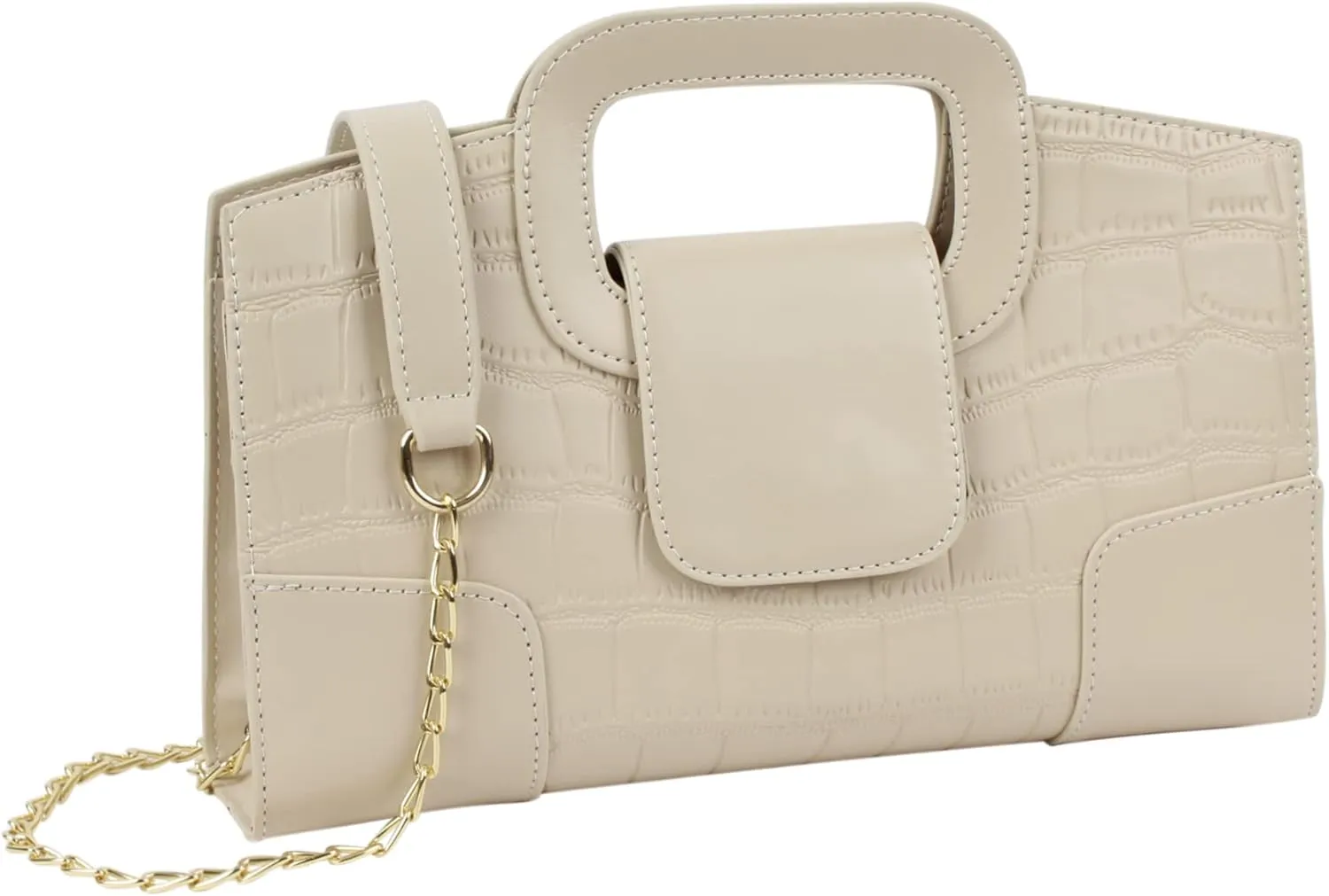 ZLMBAGUS Women Vintage Flap Tote Top Handle Satchel Handbags PU Leather Clutch Purse Shoulder Bag