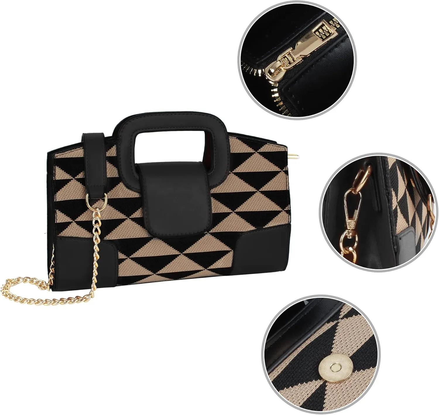 ZLMBAGUS Women Vintage Flap Tote Top Handle Satchel Handbags PU Leather Clutch Purse Shoulder Bag